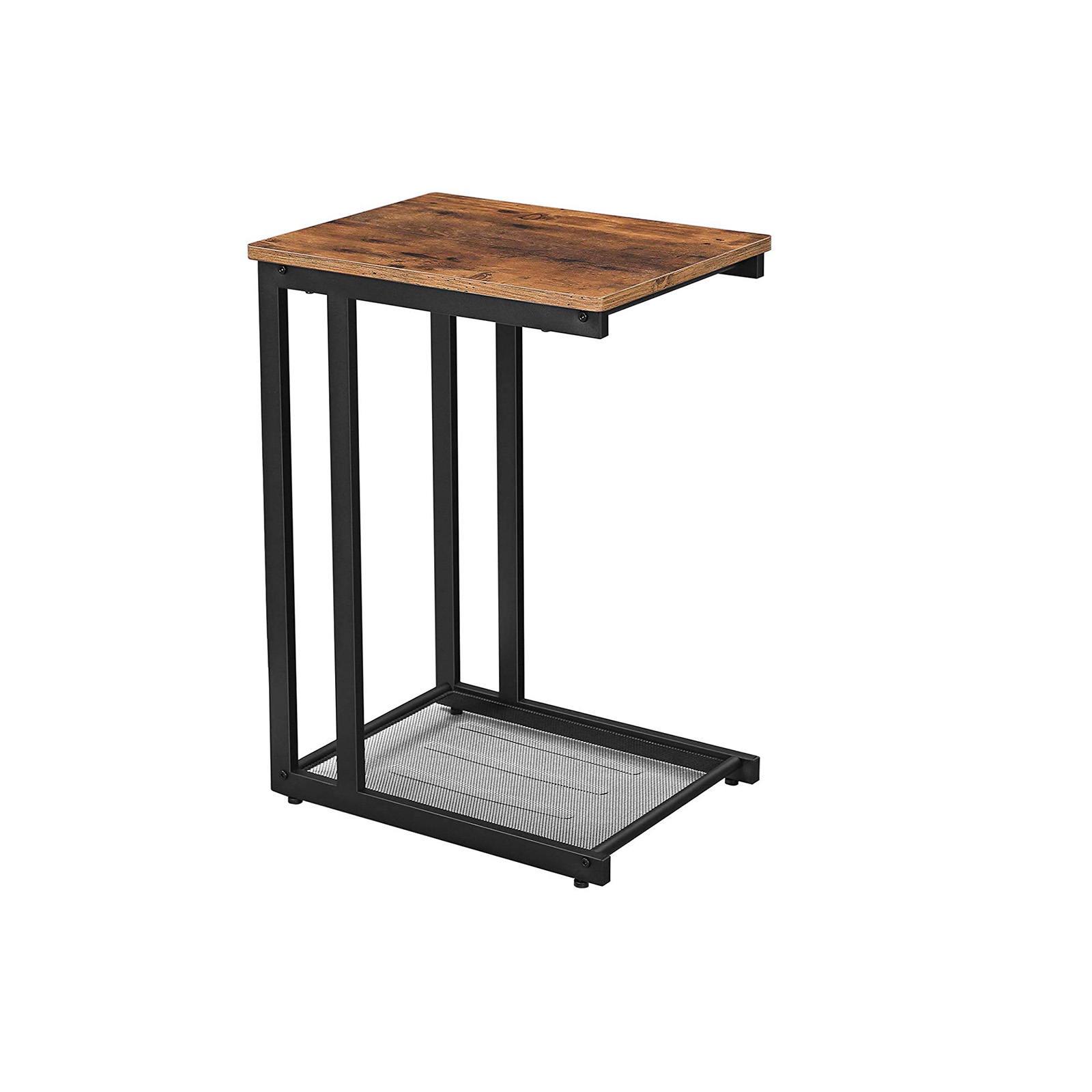 Unters Sofa schiebbarer Beistelltisch