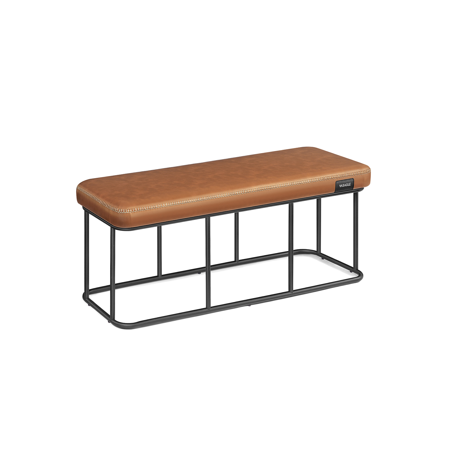 Sitzbank LOM073K01 karamellbraun Kunstleder 1200 cm 0194343195360 VASAGLE