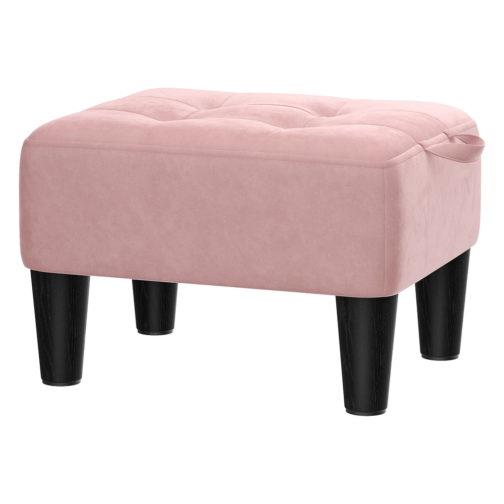 Sitzhocker, Fußhocker, Samt