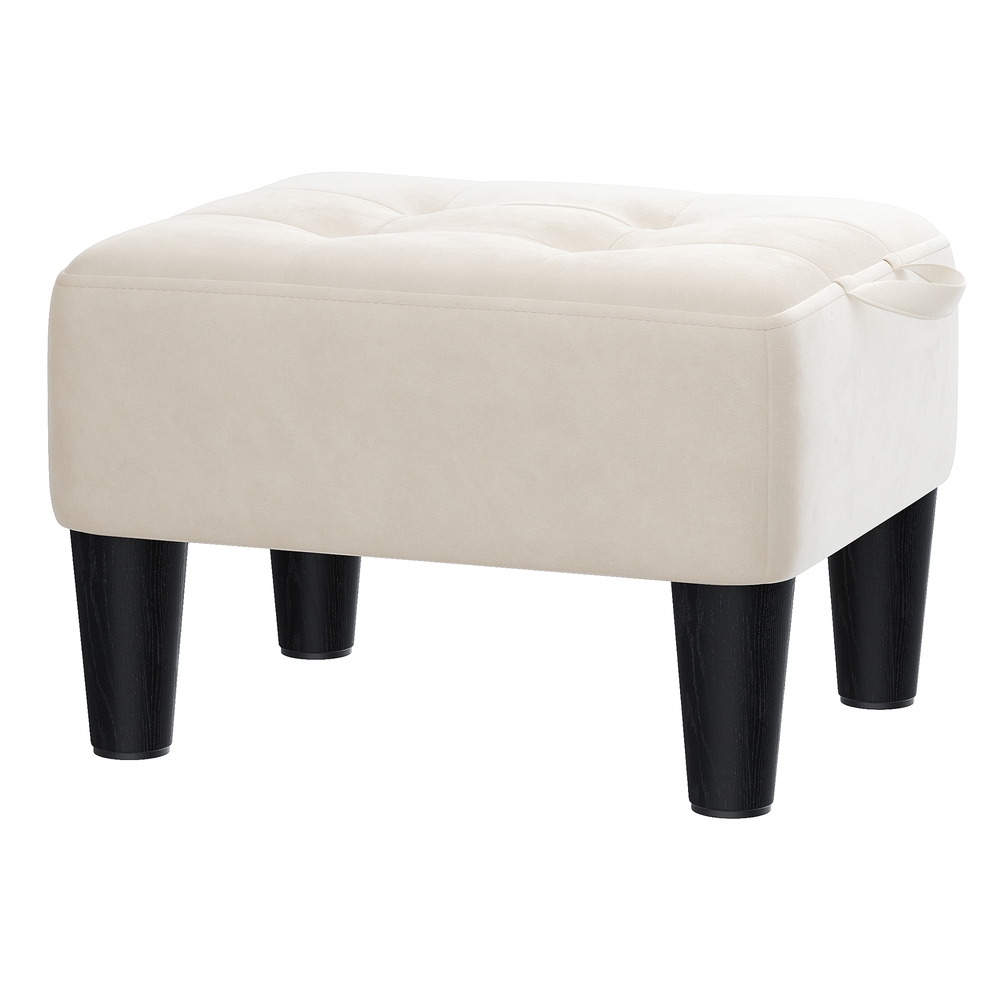 Sitzhocker, Fußhocker, Samt
