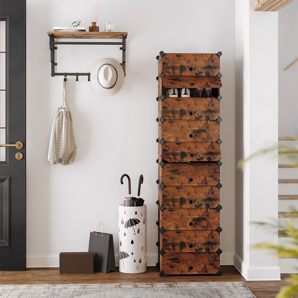 Lentynų sistema su 10 skyrių