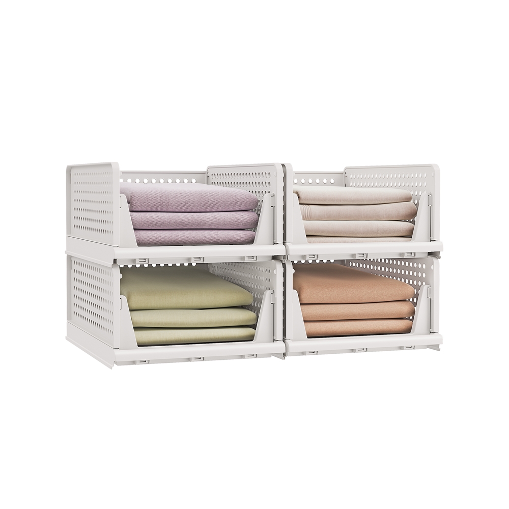 6er Set Stapelbare Schrank Organizer