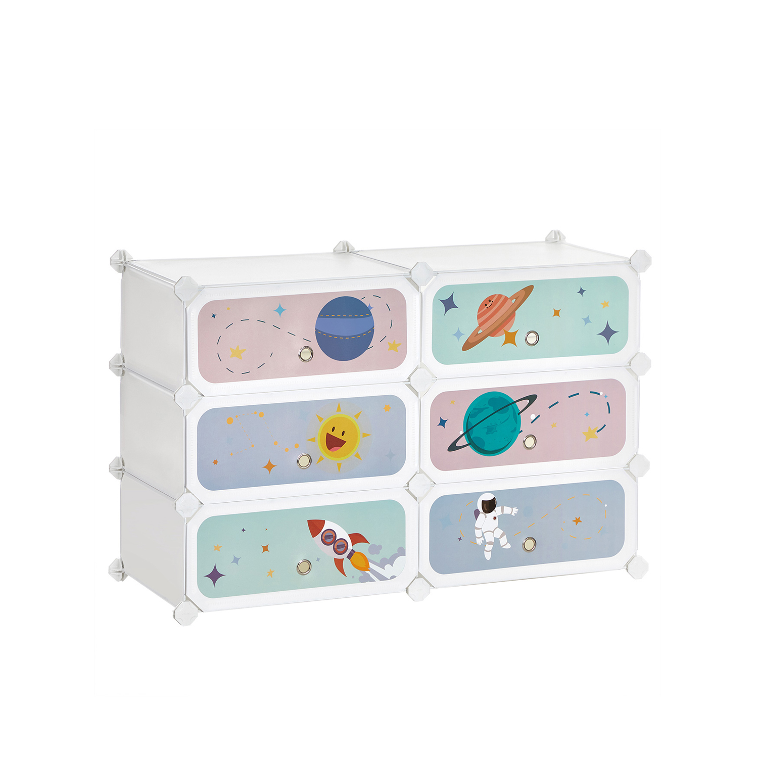 Steckregal aus Kunststoff für Kinder