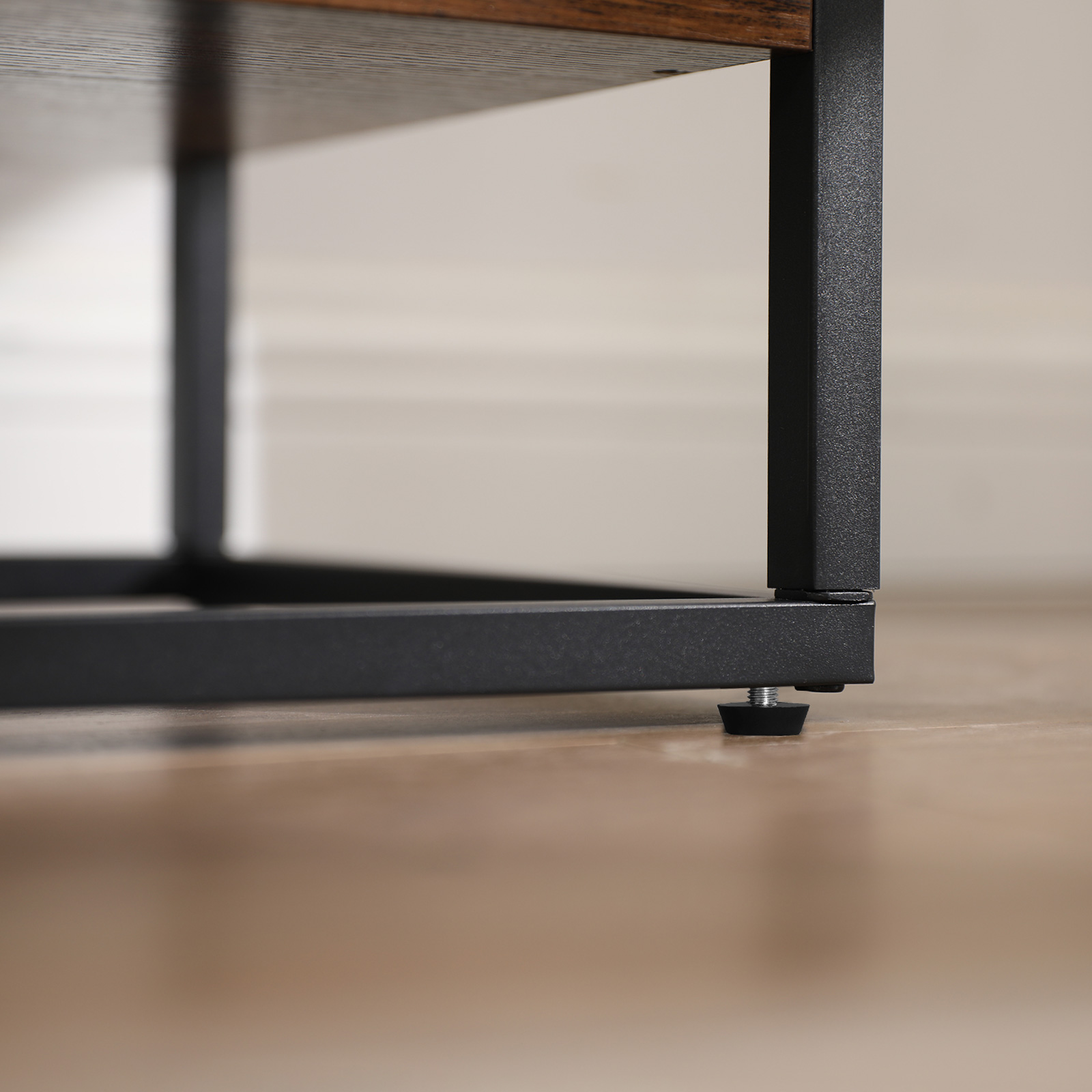 Šoninė spintelė su stikliniu paviršiumi