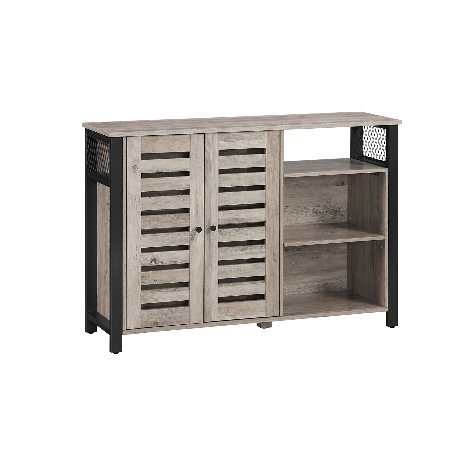 Sideboard Greige-Schwarz