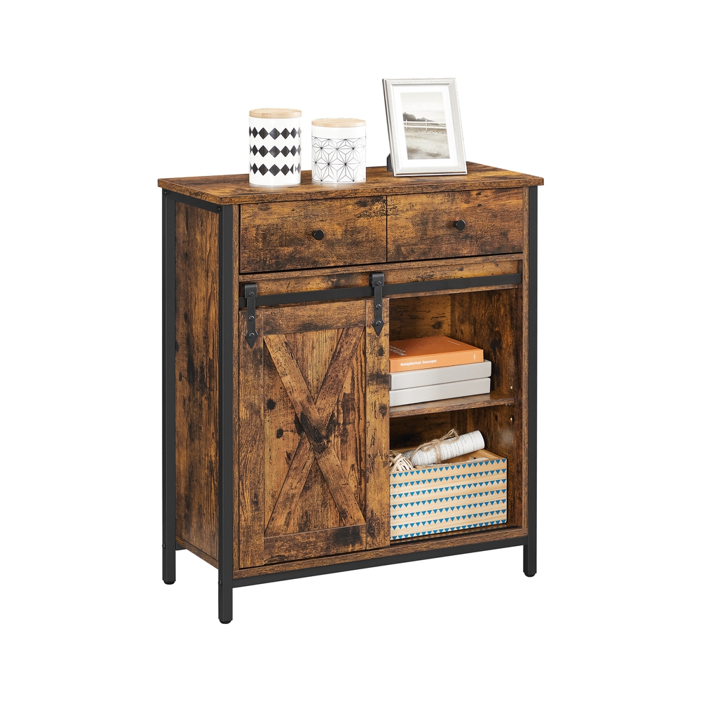 Beistellschrank mit Schublade Industriestil
