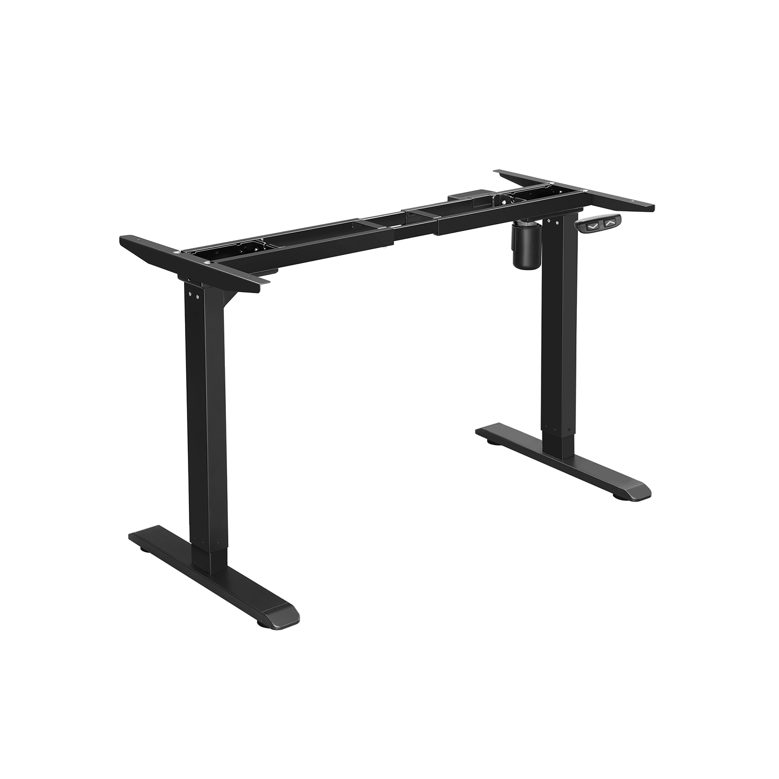 SONGMICS höhenverstellbares Schreibtischgestell schwarz ohne Tischplatte, C-Fuß-Gestell schwarz 110,0 - 155,0 x 60,0 cm