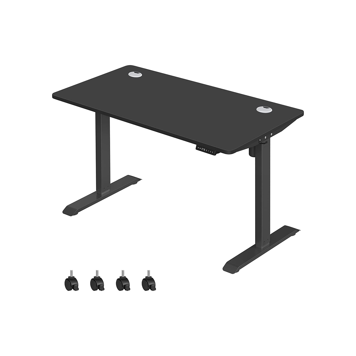 Höhenverstellbarer Schreibtisch mit 70 x 140 cm Platte