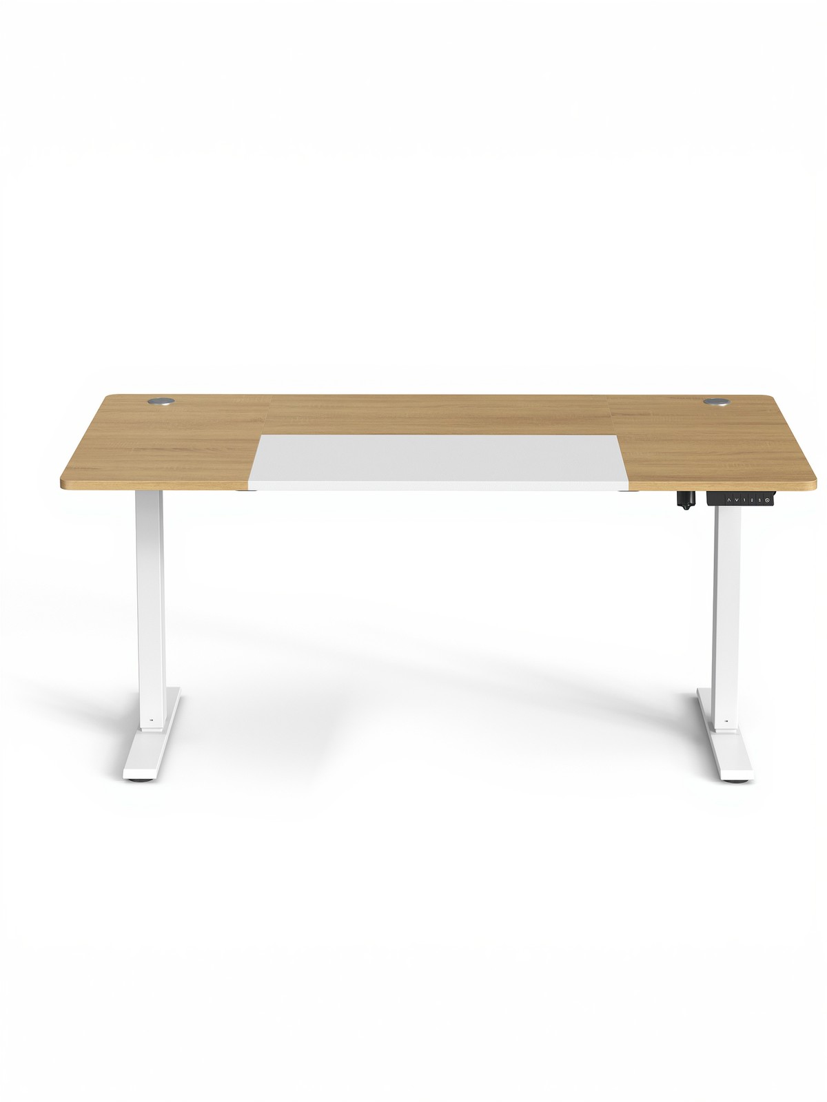 Songmics - Höhenverstellbarer Schreibtisch elektrisch 70 x 160 x (72-120) cm stufenlos verstellbar gespleißte Platte Memory-Funktion mit 4 Höhen