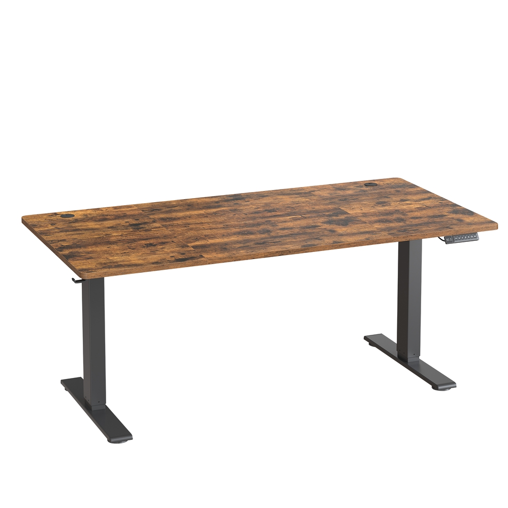 Höhenverstellbarer Schreibtisch elektrisch, 160 x 80 cm, mit USB-C-Anschluss