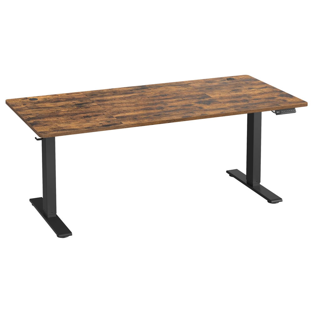Höhenverstellbarer Schreibtisch elektrisch, 180 x 80 cm, mit USB-C-Anschluss