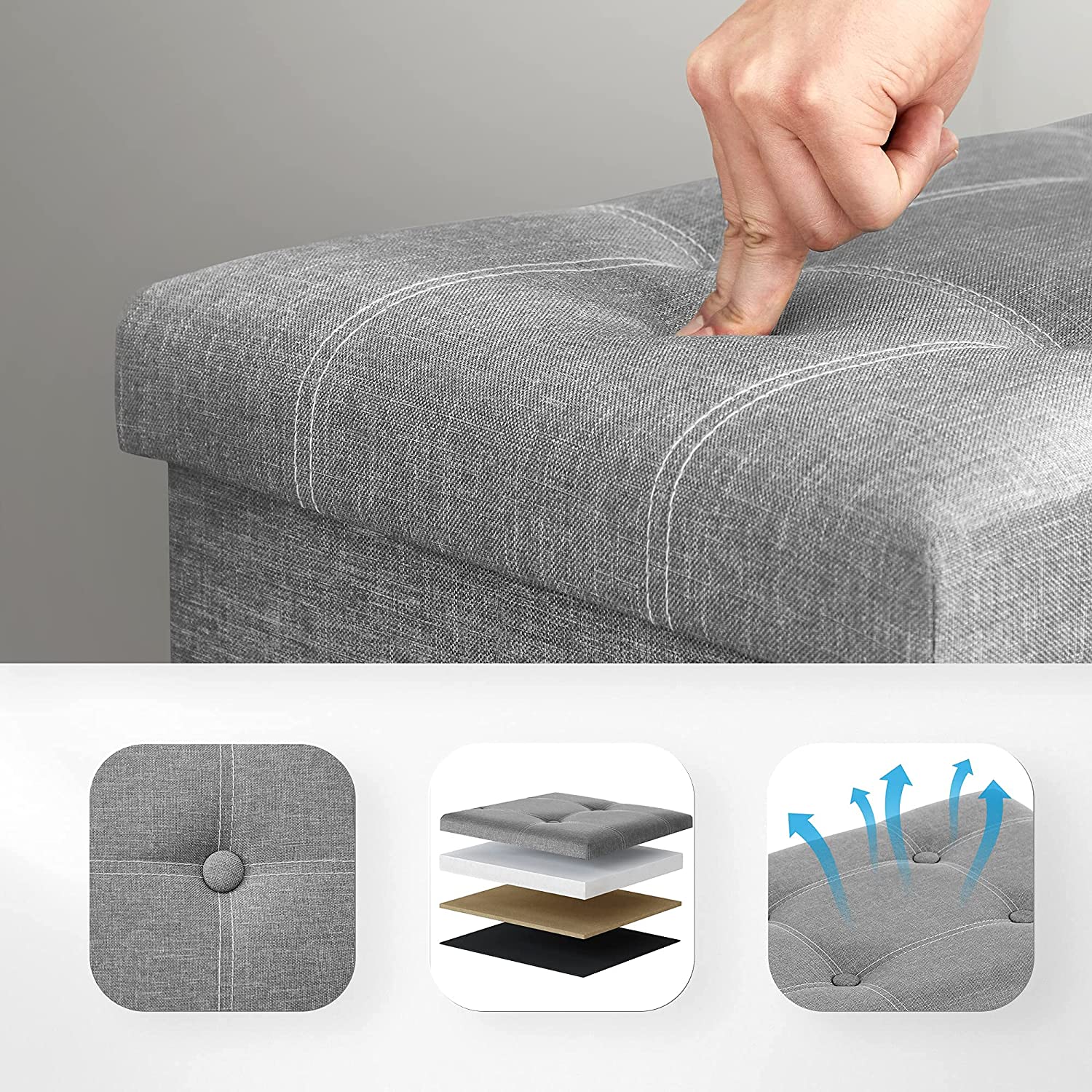 Suoliukas su daiktų laikymo vieta