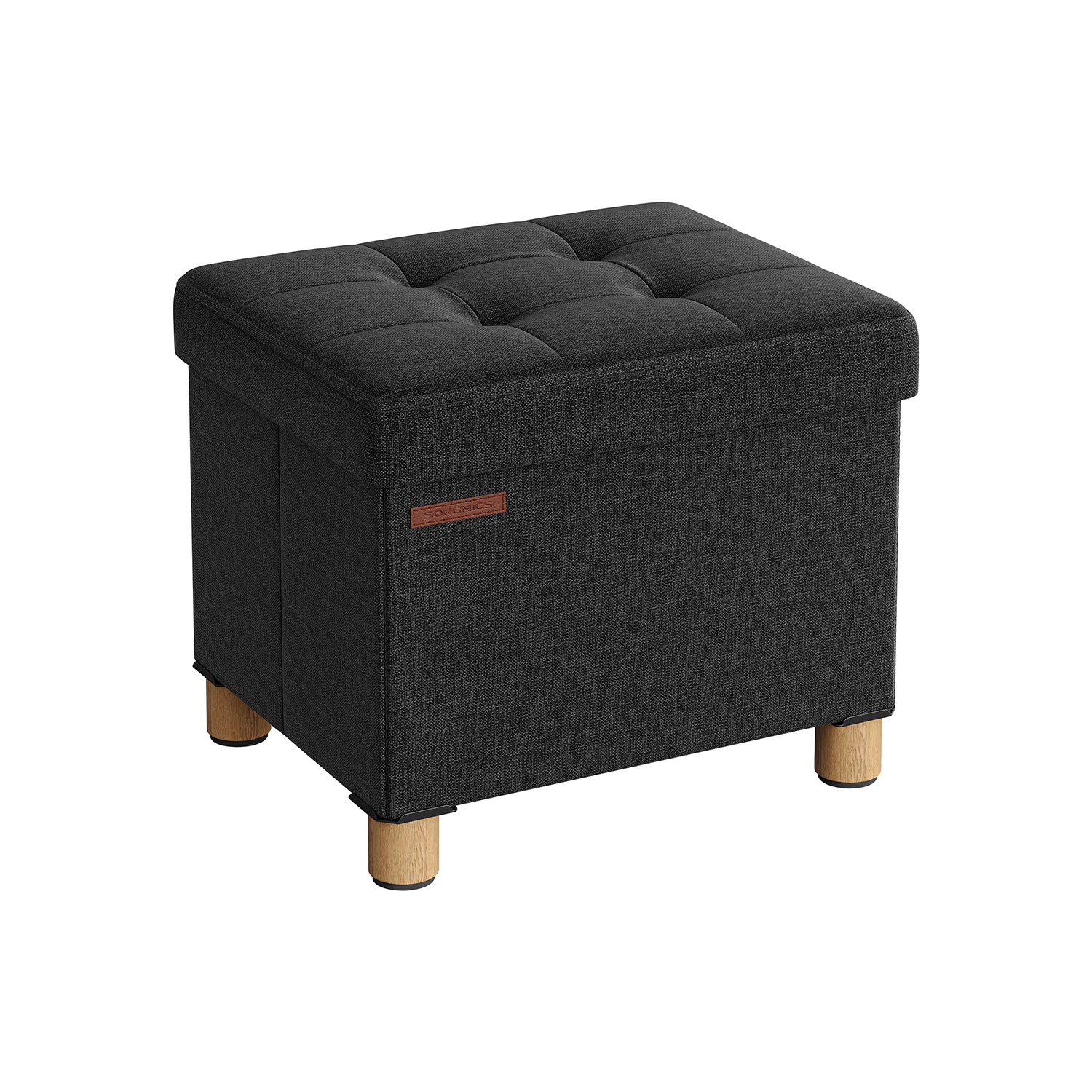 Sitzbank klappbar 32 x 40 x 33,5 cm mit Stauraum schwarz
