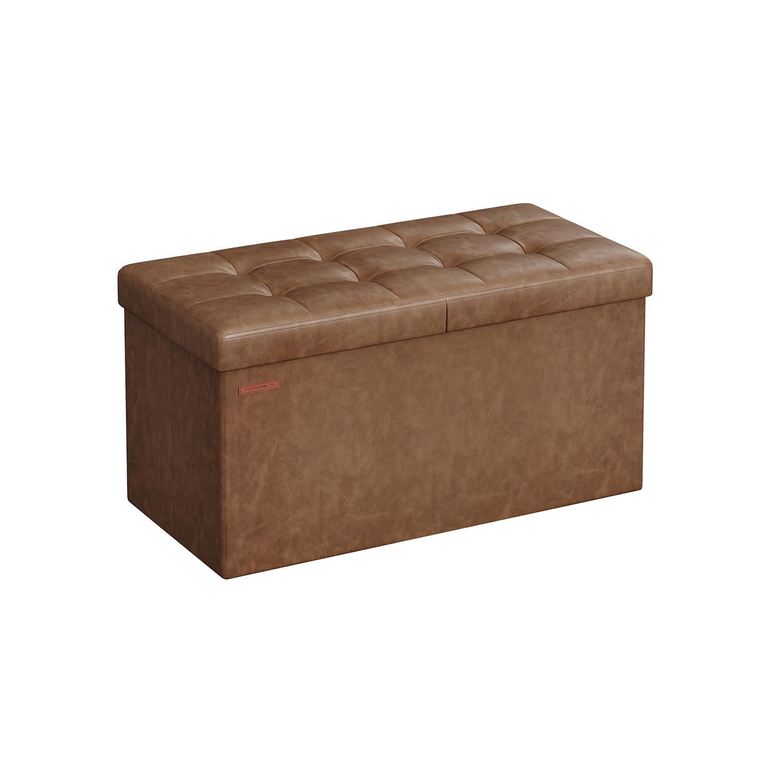 Sitzbank faltbar 89 Liter 38 x 76 x 38 cm kaffeebraun