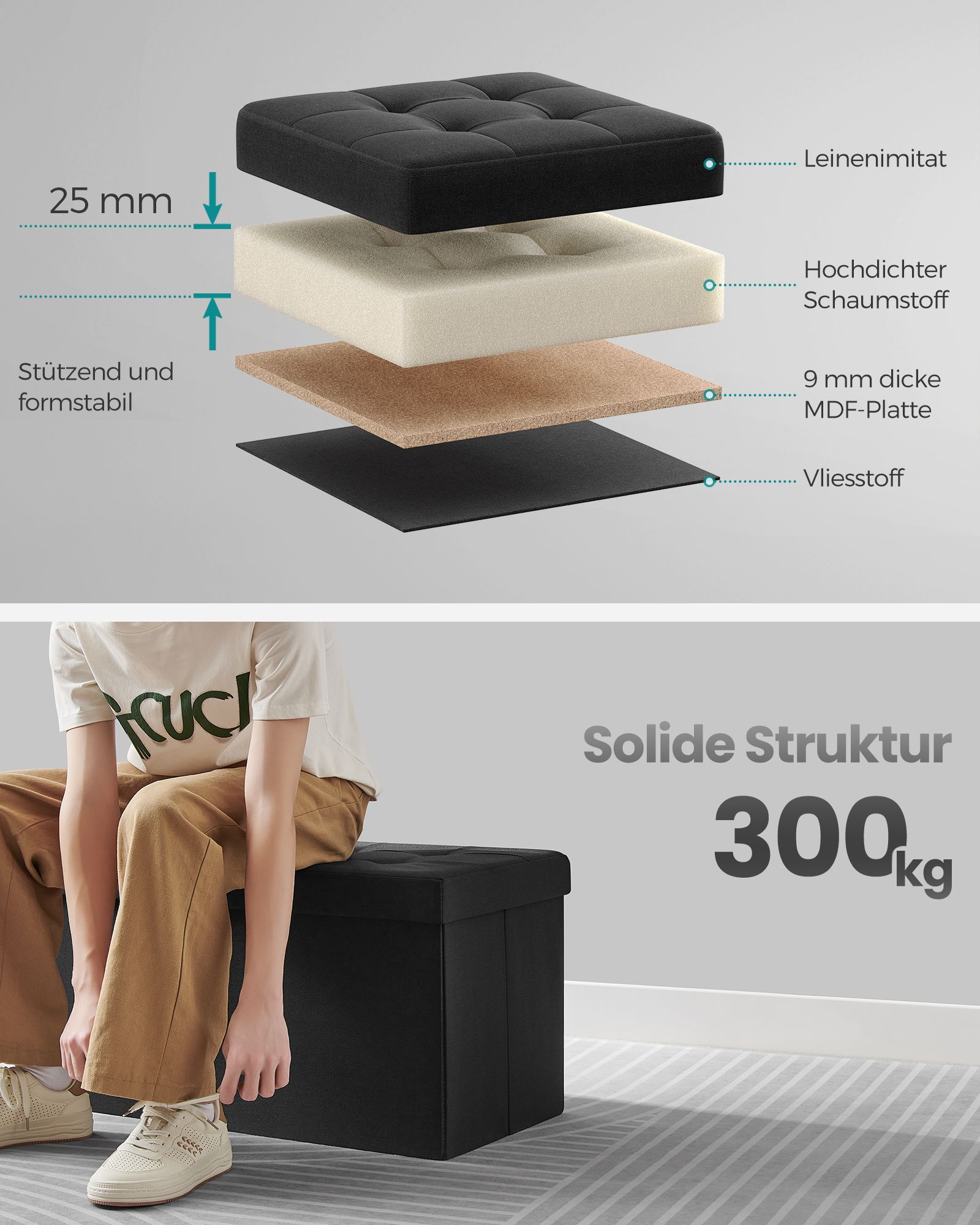 Suoliukas su daiktadėže