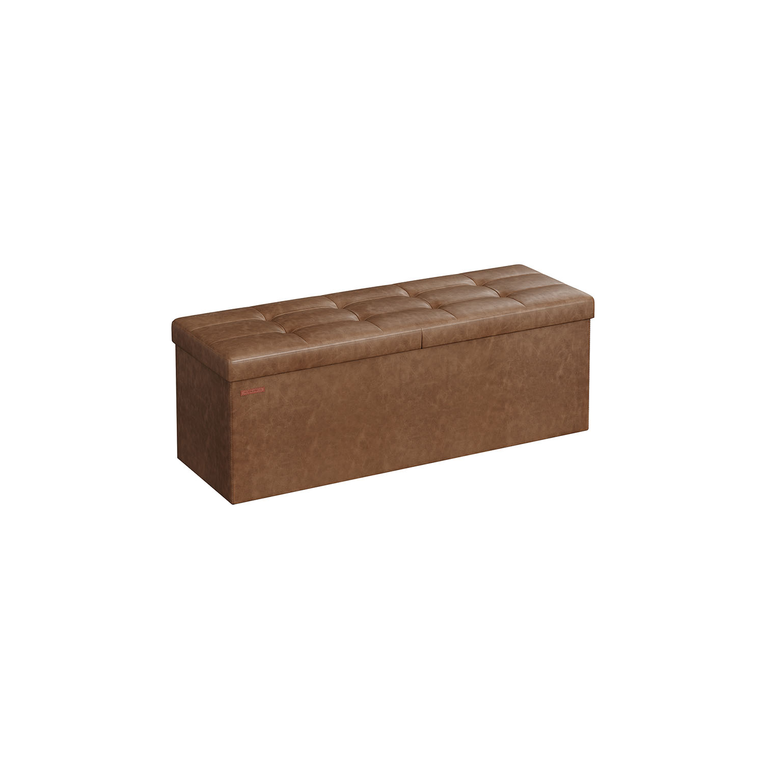 Sitzbank faltbar 120 Liter 38 x 110 x 38 cm kaffeebraun