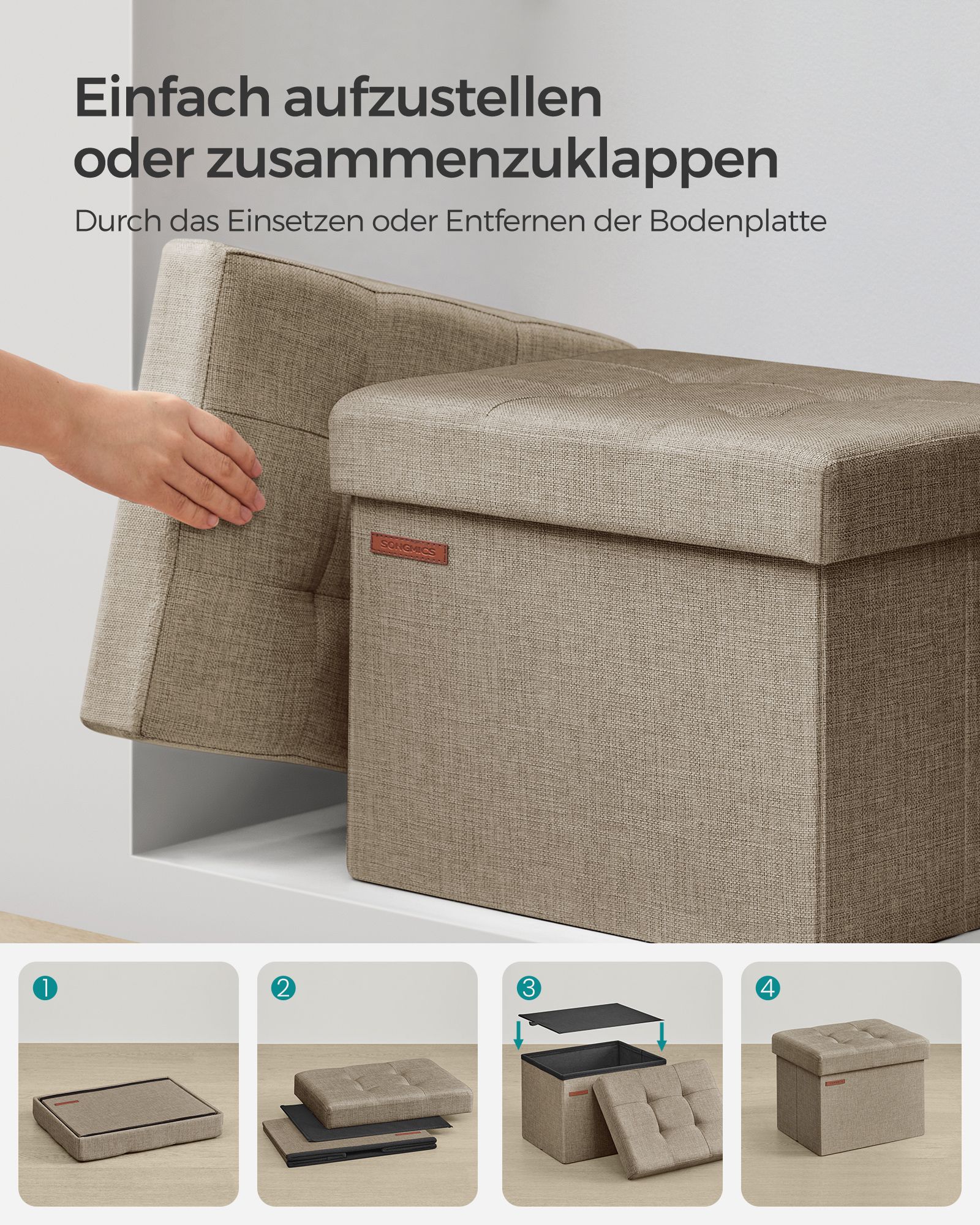 Suoliukas su daiktų laikymo vieta