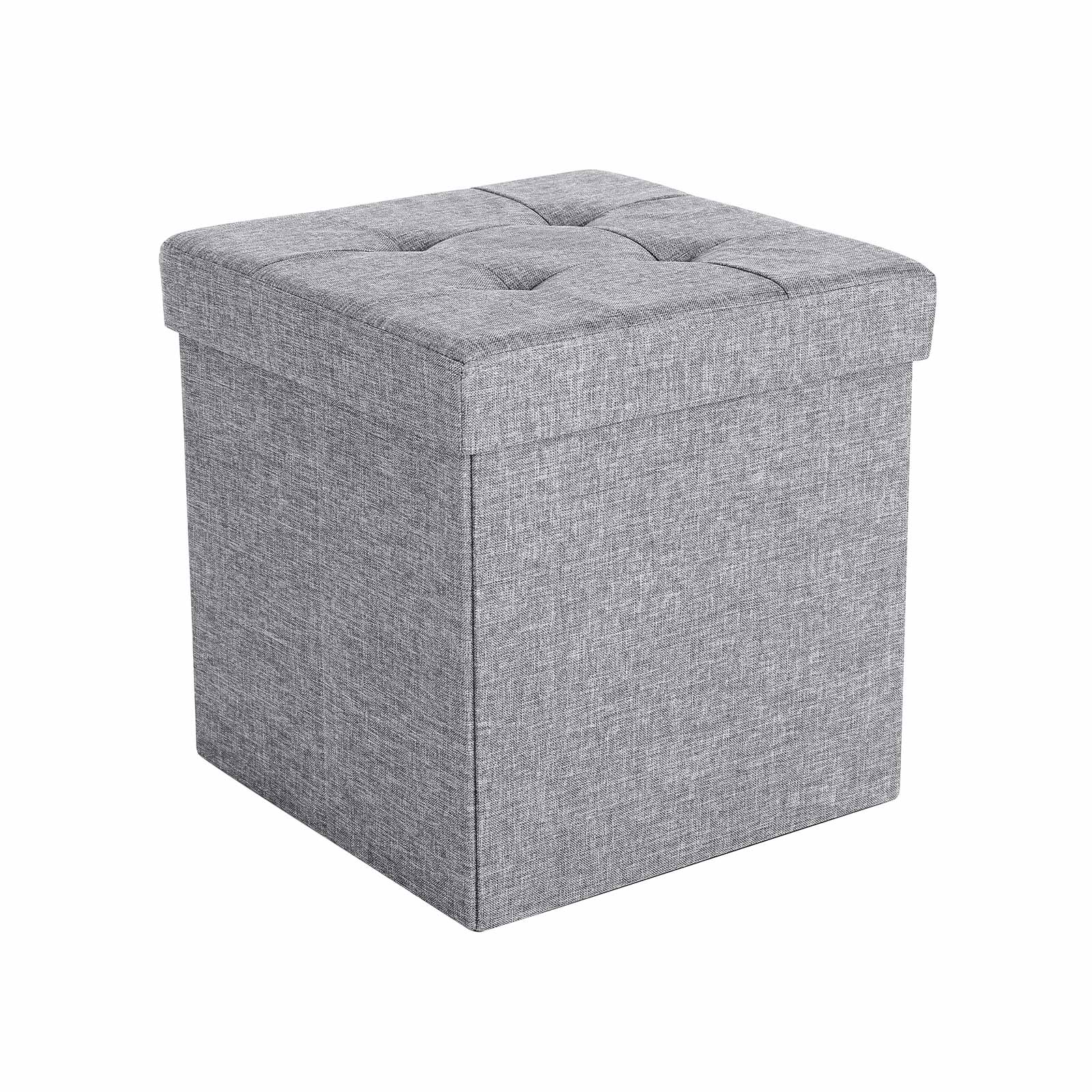 Sitzhocker mit Stauraum Dunkelgrau