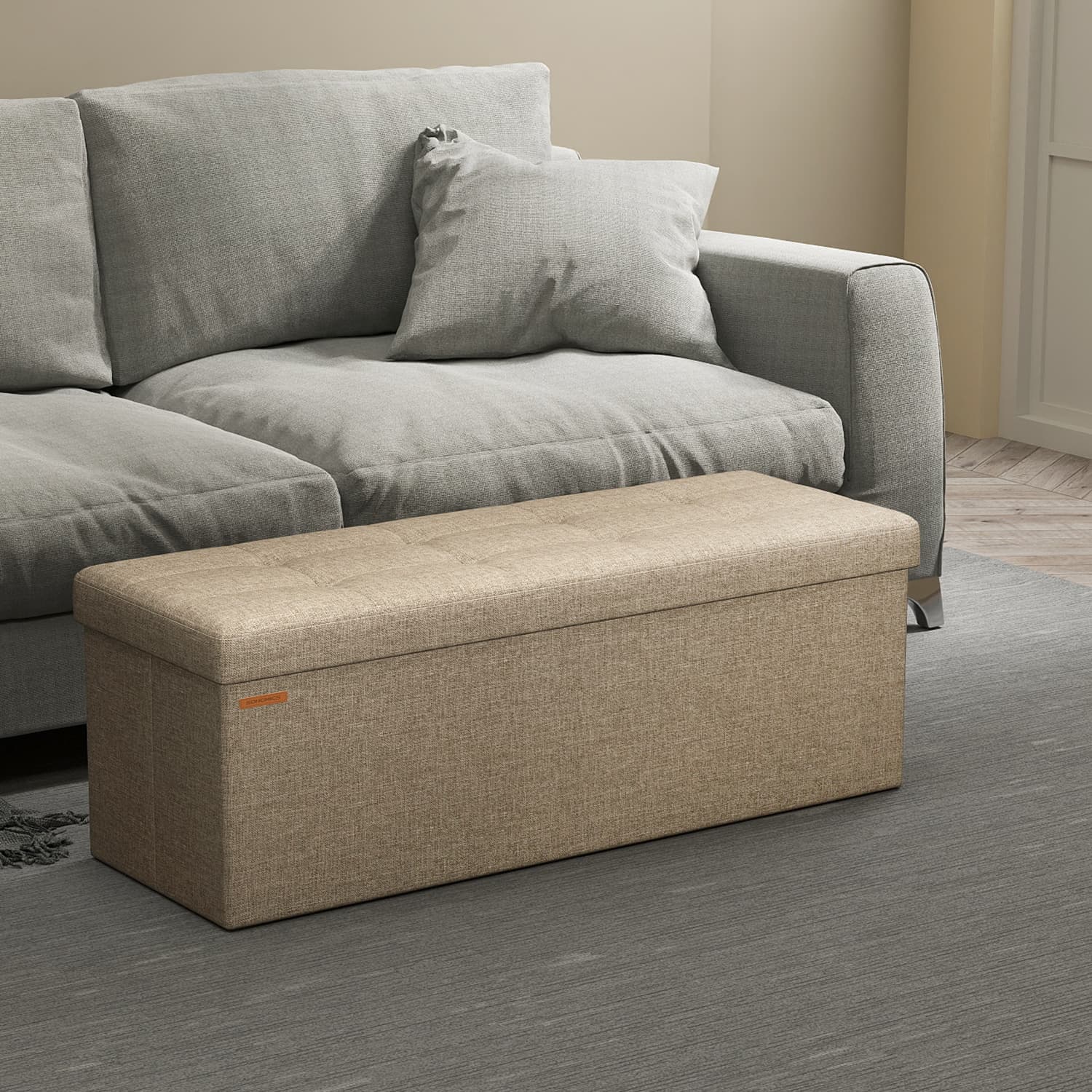 Sitzbank mit Stauraum, 38 x 110 x 38 cm, Sitztruhe