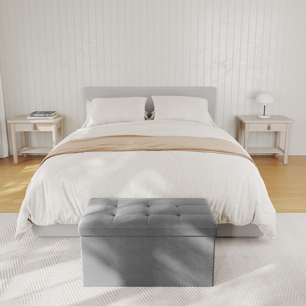 Sitzbank mit Stauraum, 38 x 76 x 38 cm, Sitztruhe