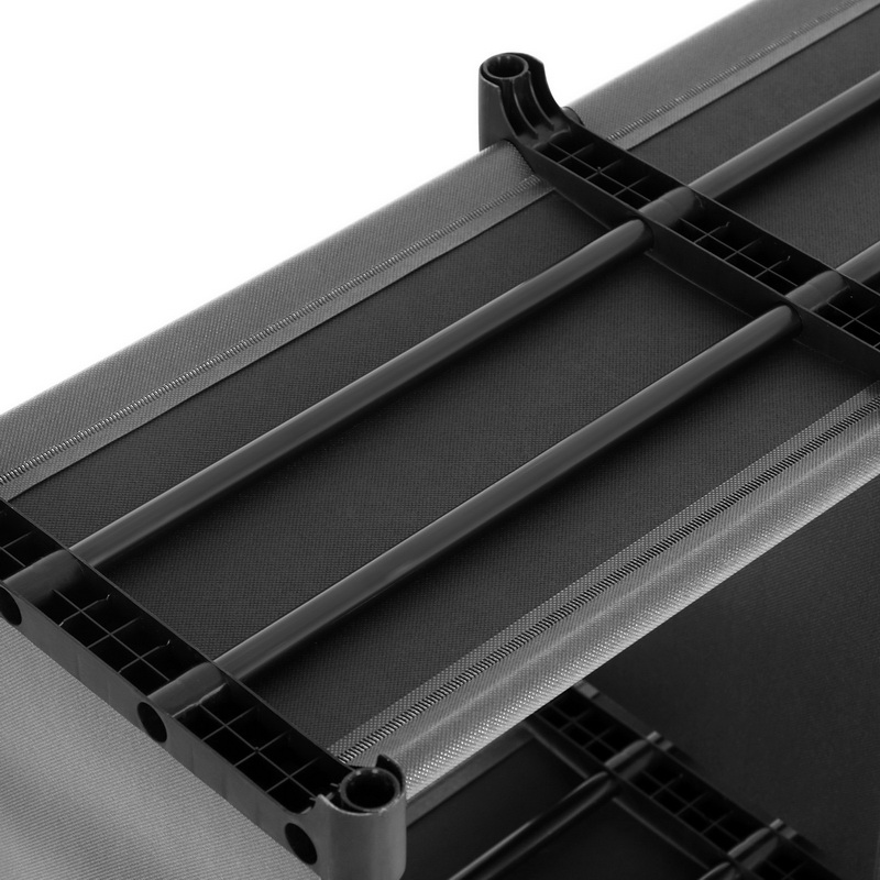 Plastikinė lentyna 12 kubelių juoda