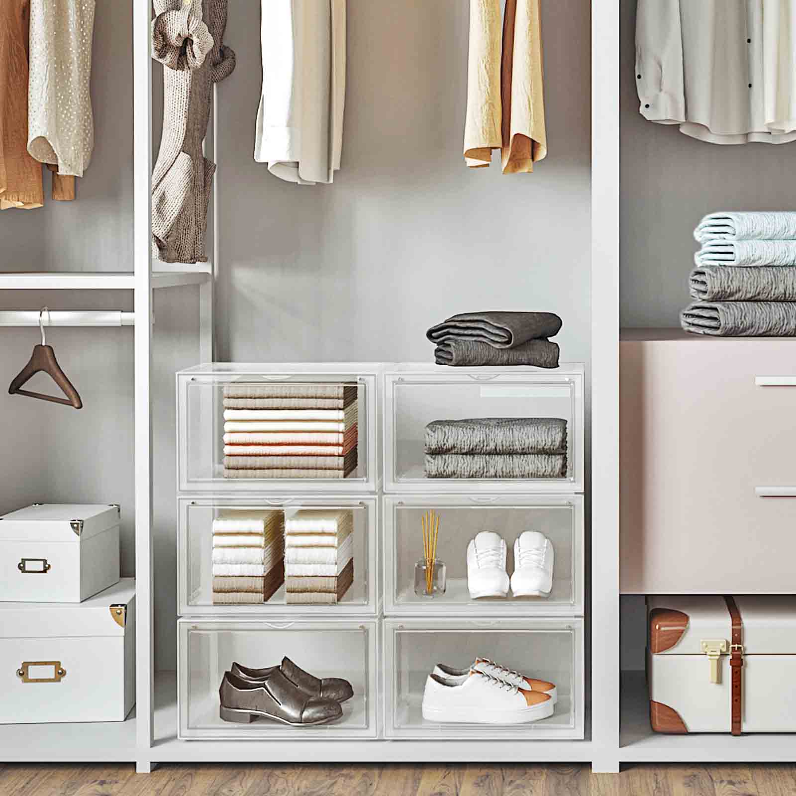 Skaidrių batų dėžučių rinkinys 2