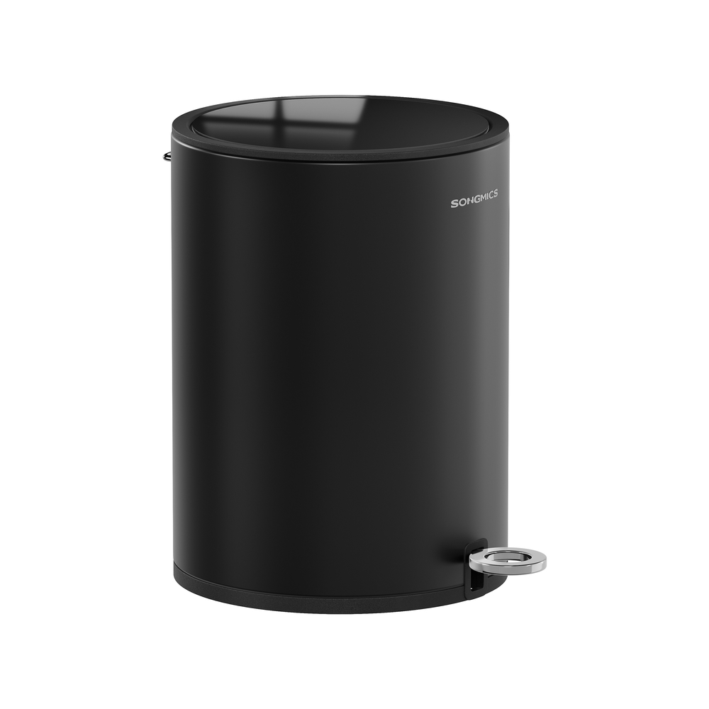 6 L Kosmetikeimer mit Deckel und Softclose-Funktion Tintenschwarz