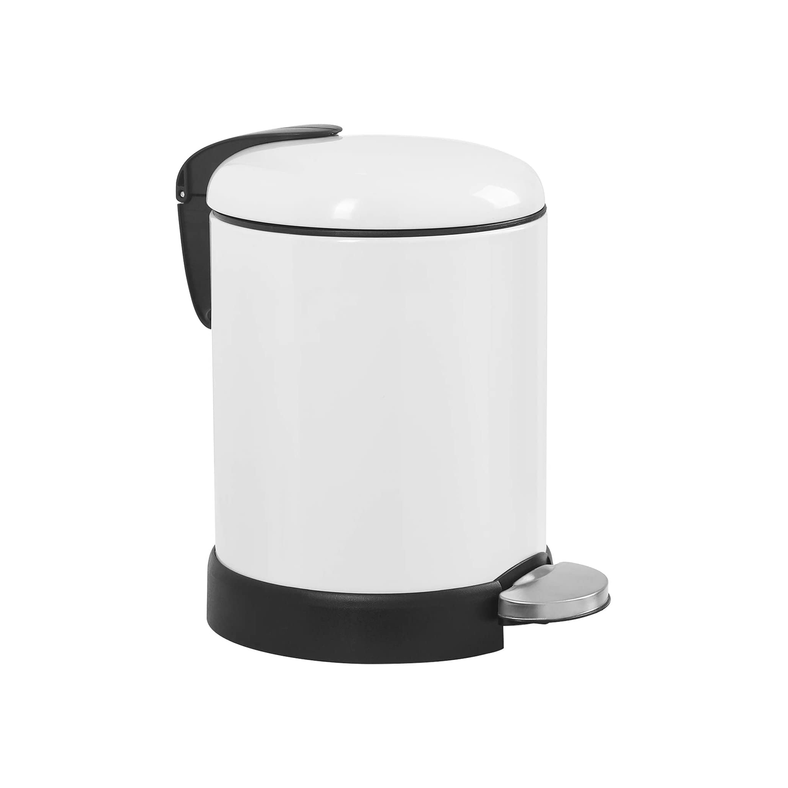 Abfalleimer mit Pedal Weiß