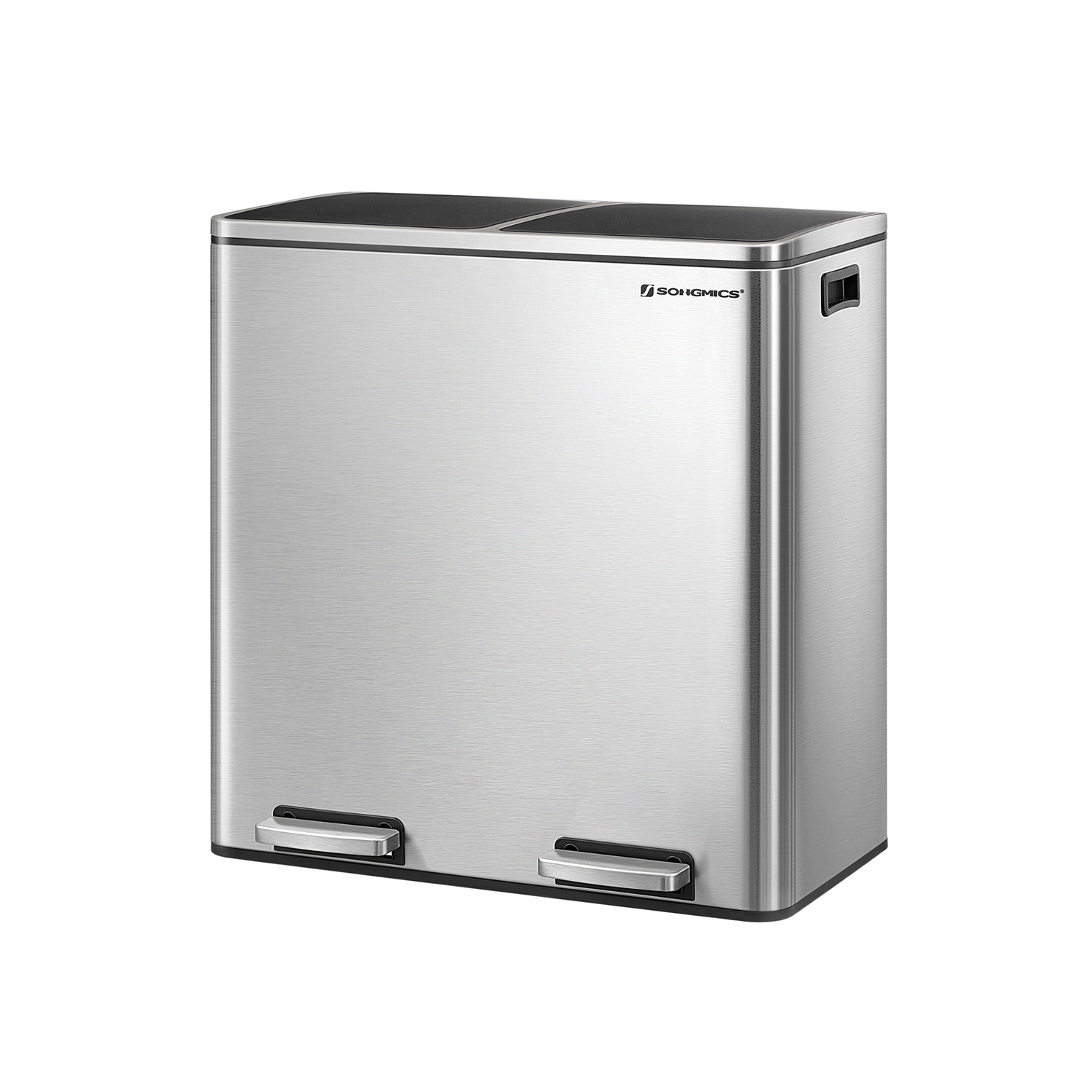 SONGMICS Mülltrenner 2x 30,0 l silber, 1 St.