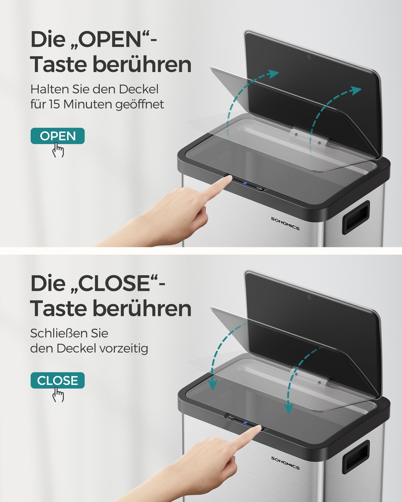 Šiukšliadėžė su judesio jutikliu