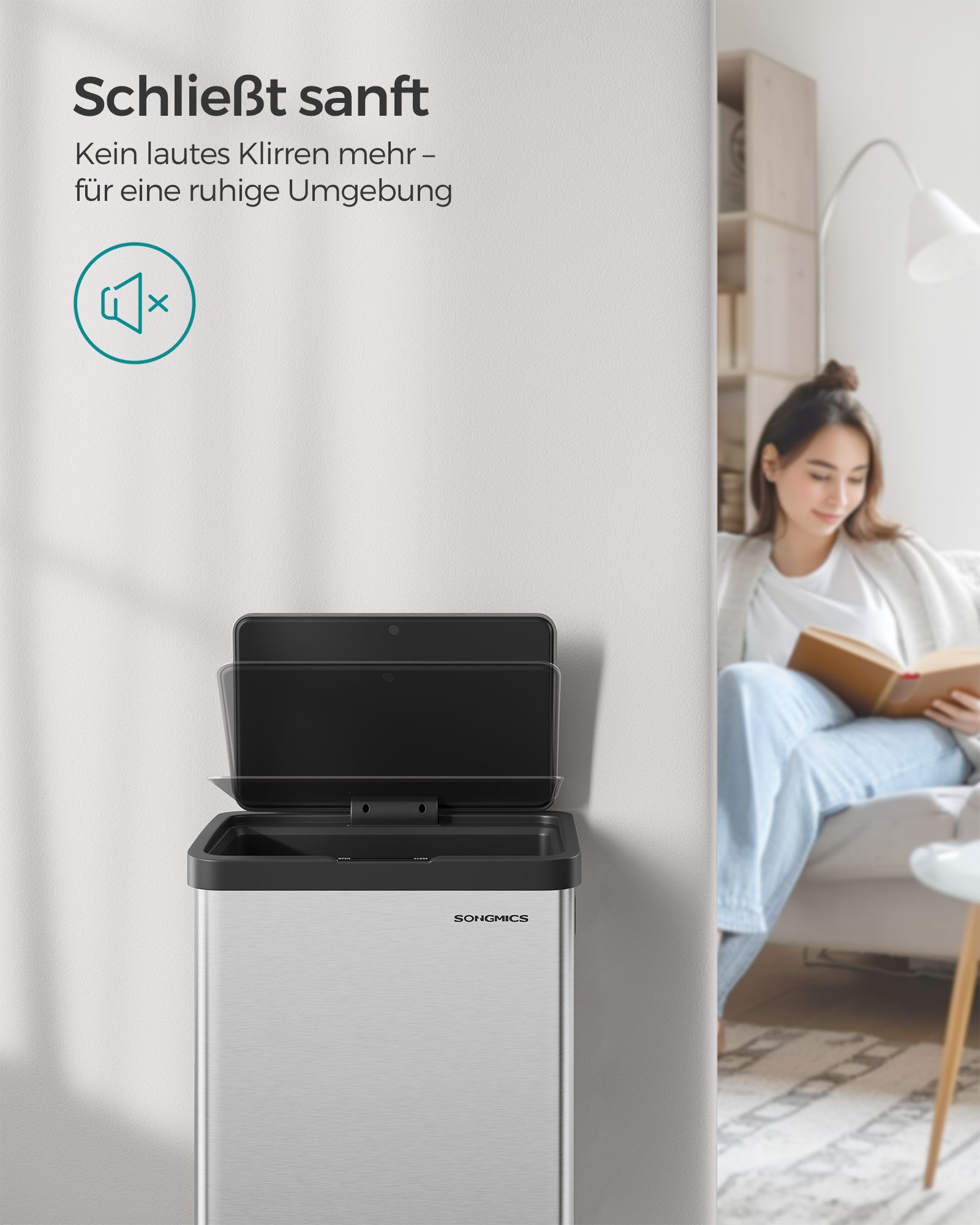 Šiukšliadėžė su judesio jutikliu