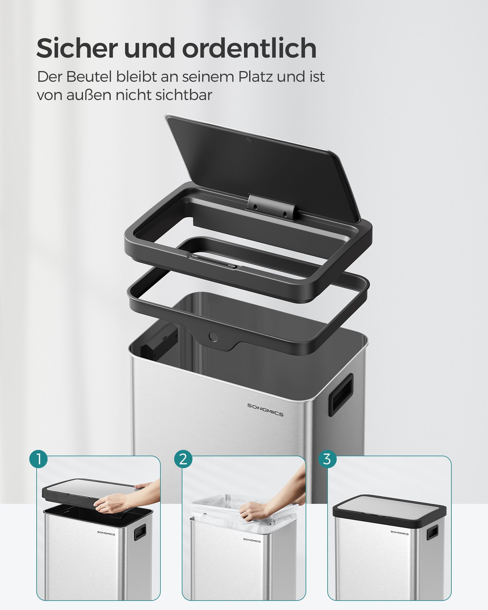 Šiukšliadėžė su judesio jutikliu