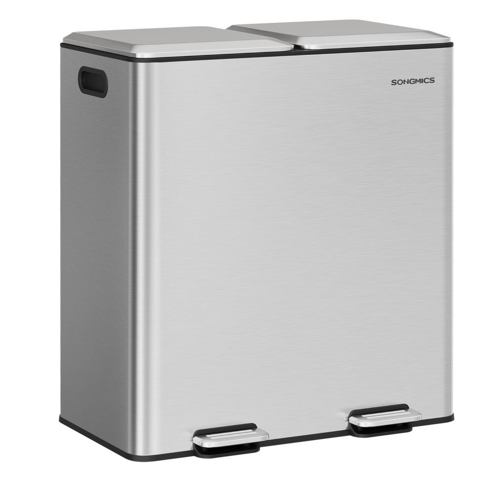 Mülleimer Küche, 2 x 30 L, 2 Fächer