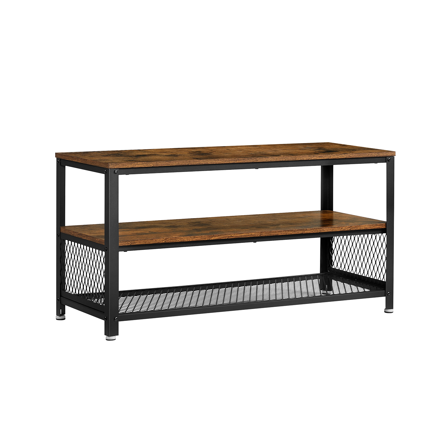 Industrie-Design TV-Regal mit 3 Ebenen