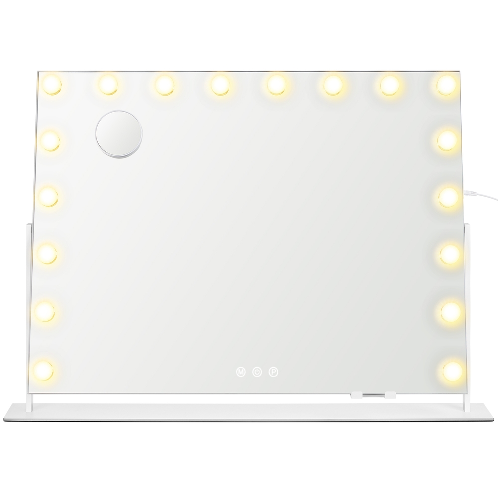 Make-up Spiegel mit LED-Beleuchtung, Kosmetikspiegel, Touch-Steuerung