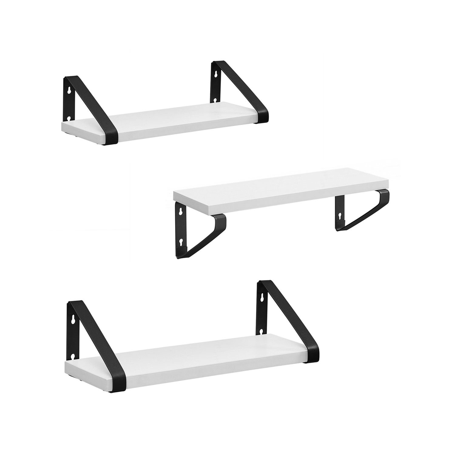 VASAGLE Schweberegal 3er Set LWS033B14