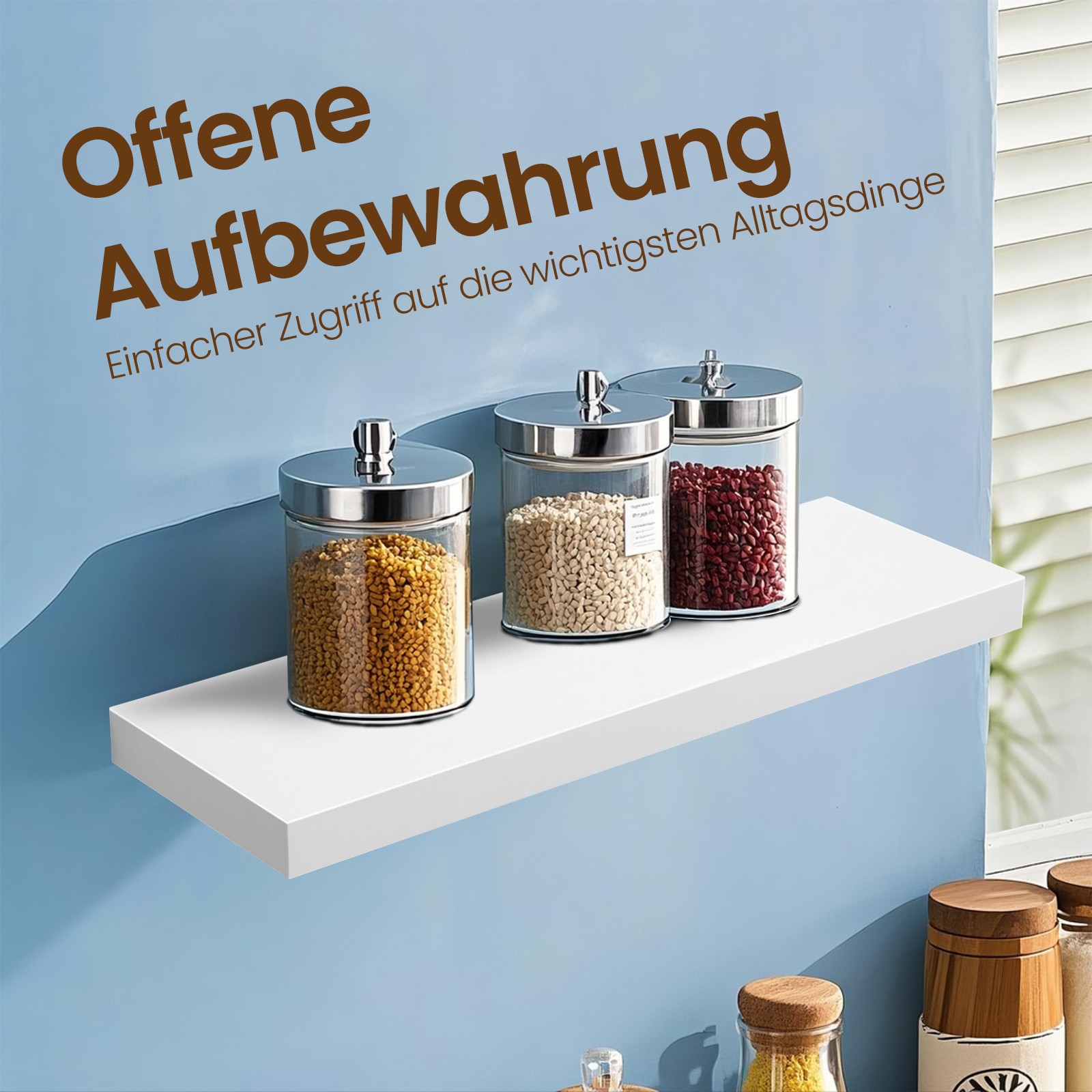 Vasagle Wandregal Wandboard für Bücher Bilder Deko Schweberegal 60 x 20 x 38 cm Büroregal mdf für Wohnzimmer Küche Flur Schlafzimmer