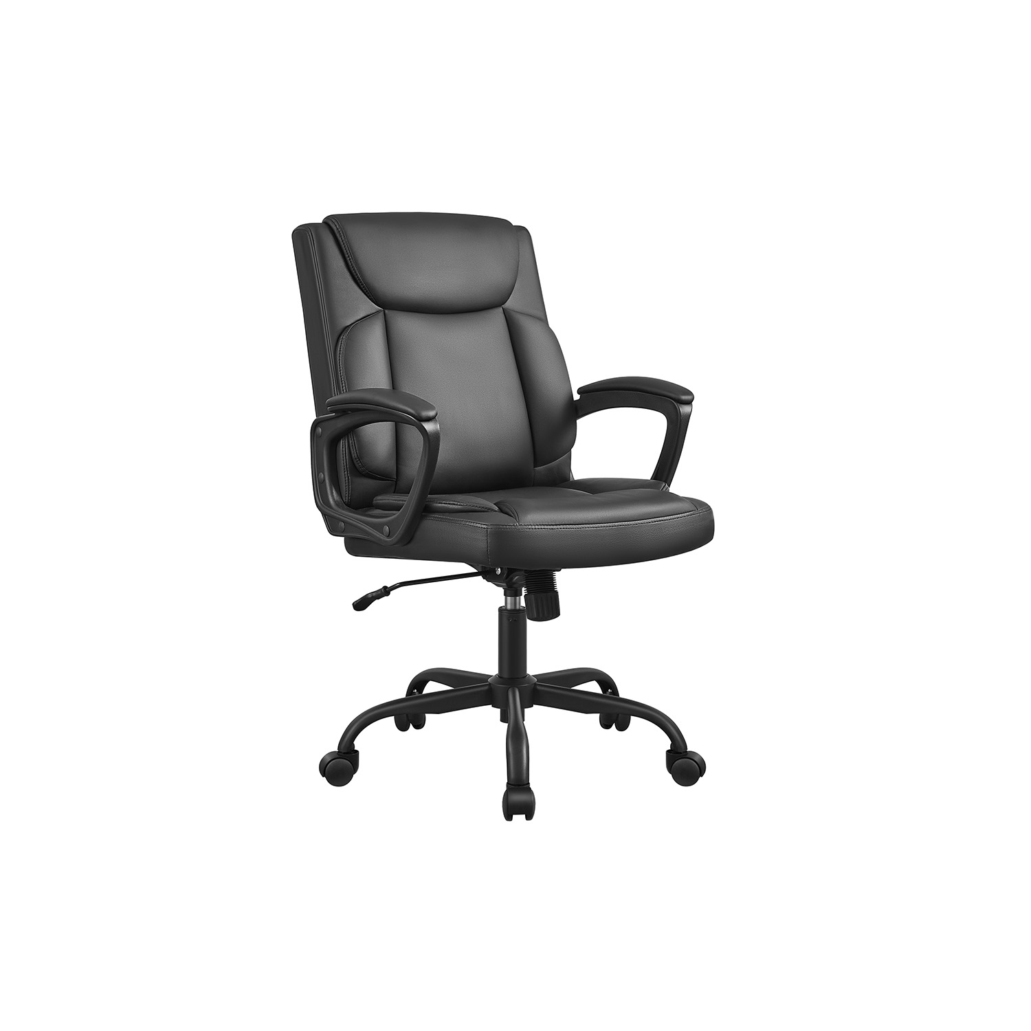 Bürostuhl höhenverstellbar Wippfunktion schwarz