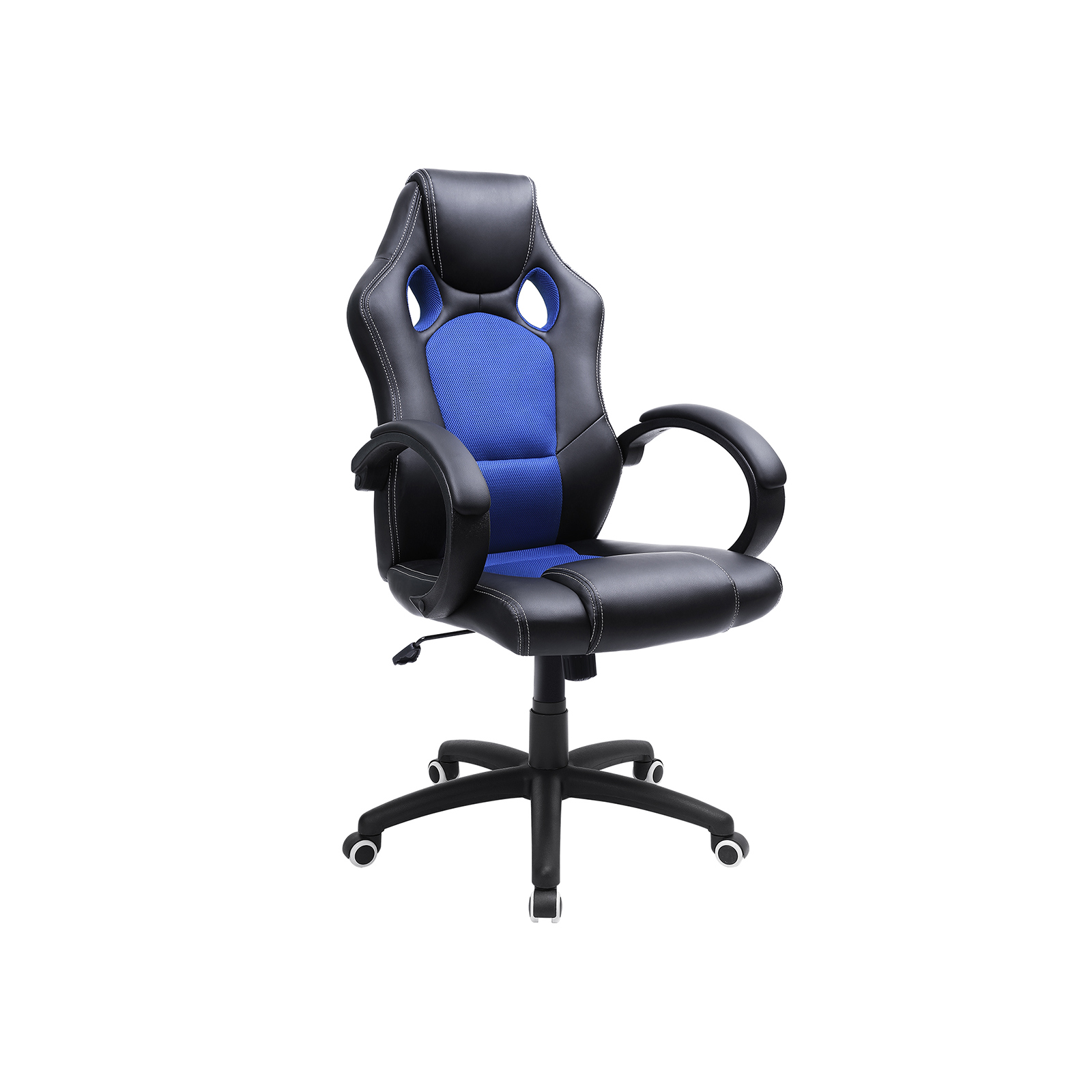 Moderner Bürostuhl Schwarz-Blau