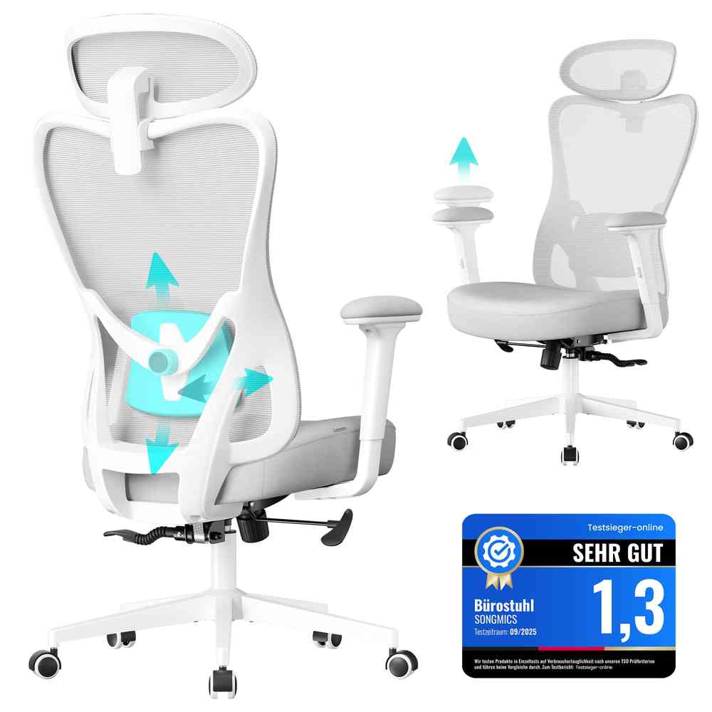 Ergonomischer Bürostuhl mit verstellbarer Unterstützung