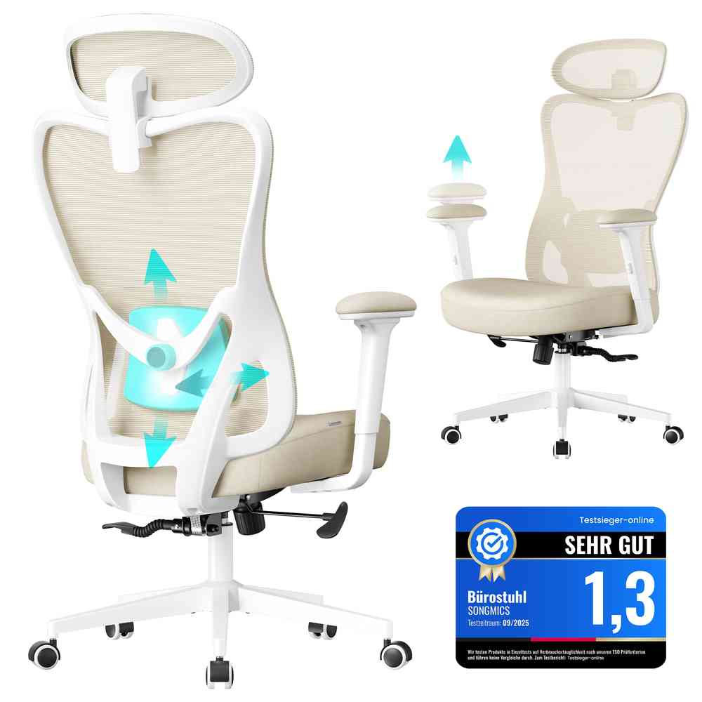 Ergonomischer Bürostuhl mit verstellbarer Unterstützung