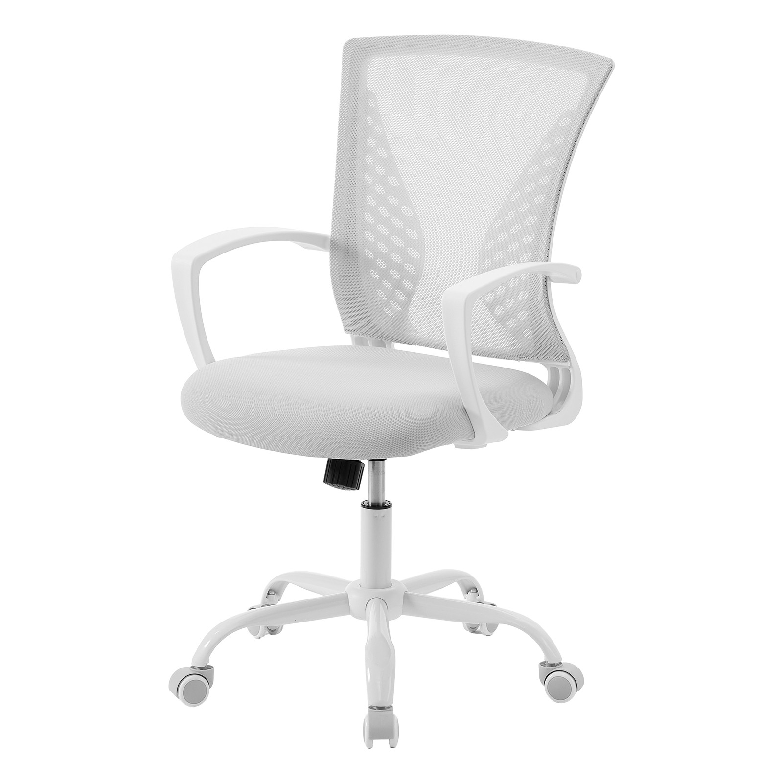 Ergonomischer Drehstuhl, höhenverstellbarer Bürostuhl mit atmungsaktivem Netz, Wippfunktion