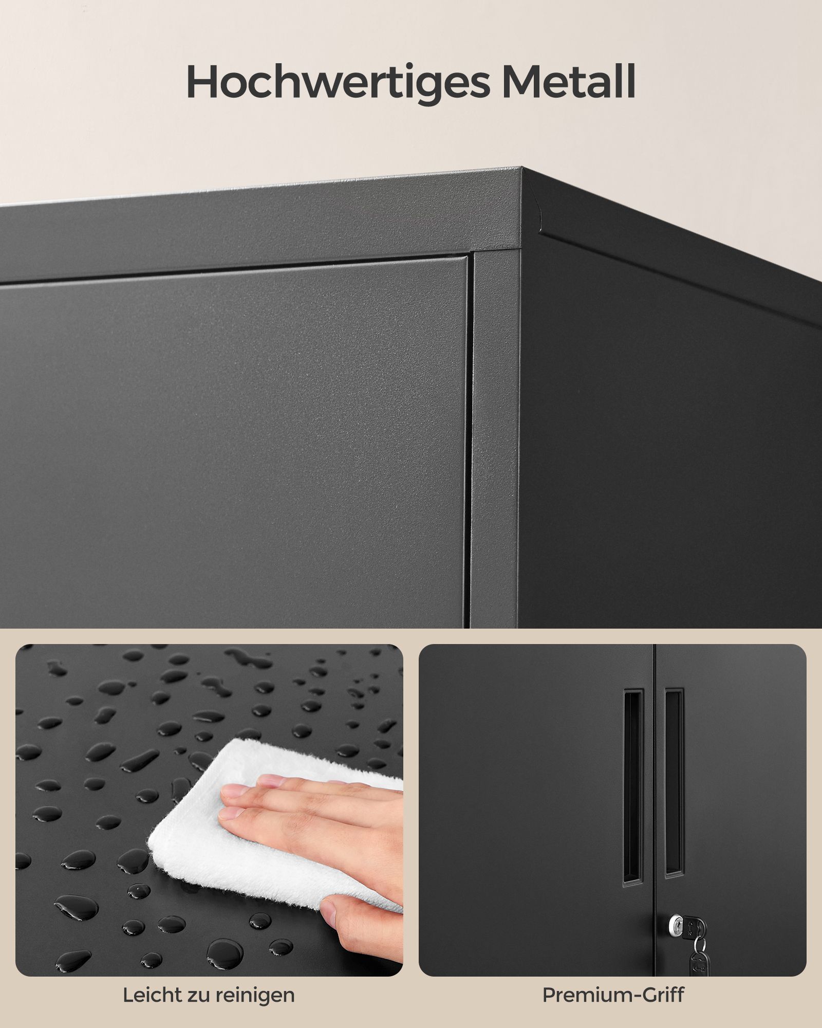 Spinta su 2 plieninėmis durelėmis