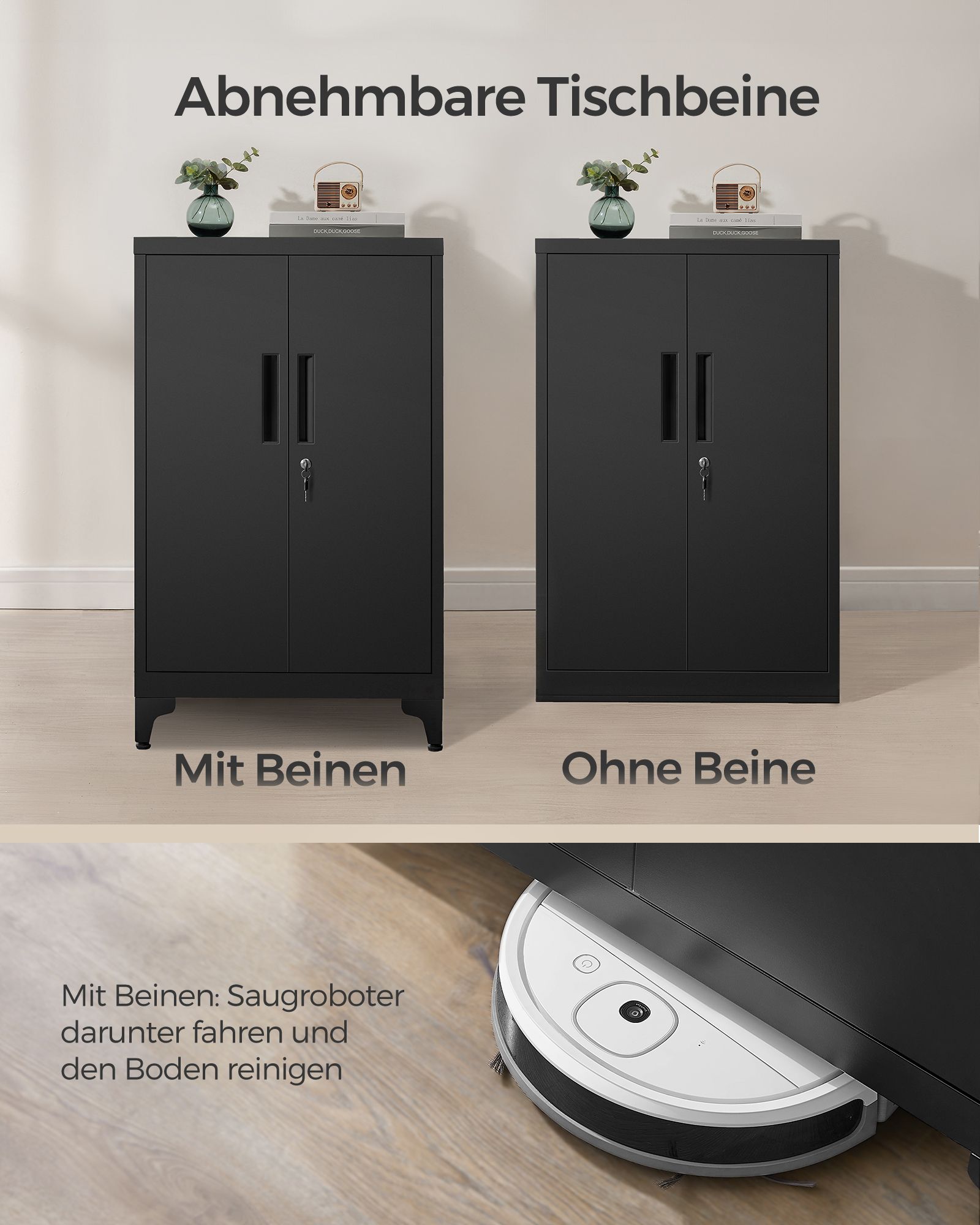 Spinta su 2 plieninėmis durelėmis