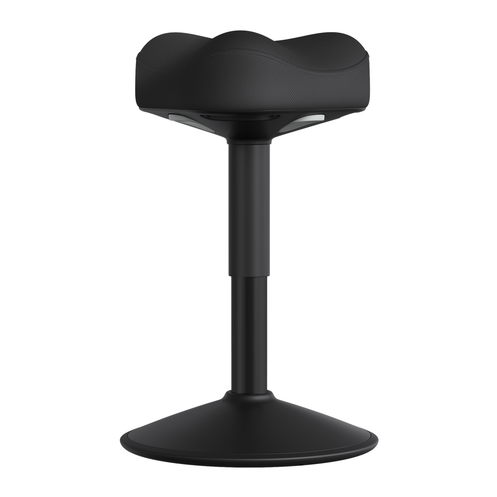 Stehhocker mit Schwingeffekt, höhenverstellbar Stehstuhl, Sattelförmiger Sitz