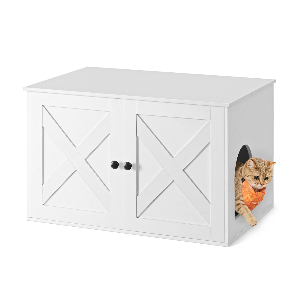 Katzenklo-Schrank mit herausnehmbarer Trennwand