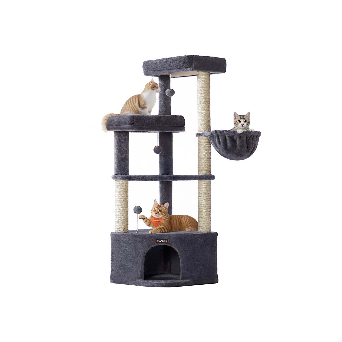 Katzenbaum mit großer Höhle und mehreren Spiel- und Liegeflächen