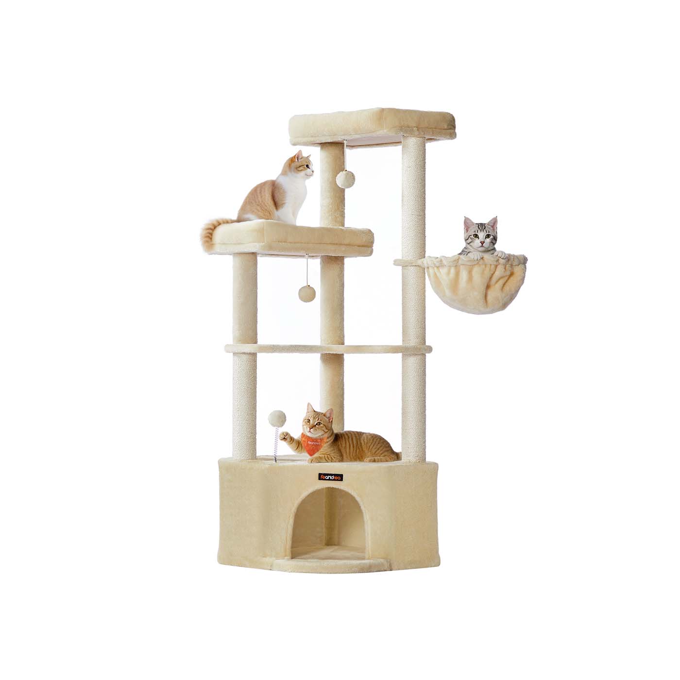 Katzenbaum mit großer Höhle und mehreren Spiel- und Liegeflächen