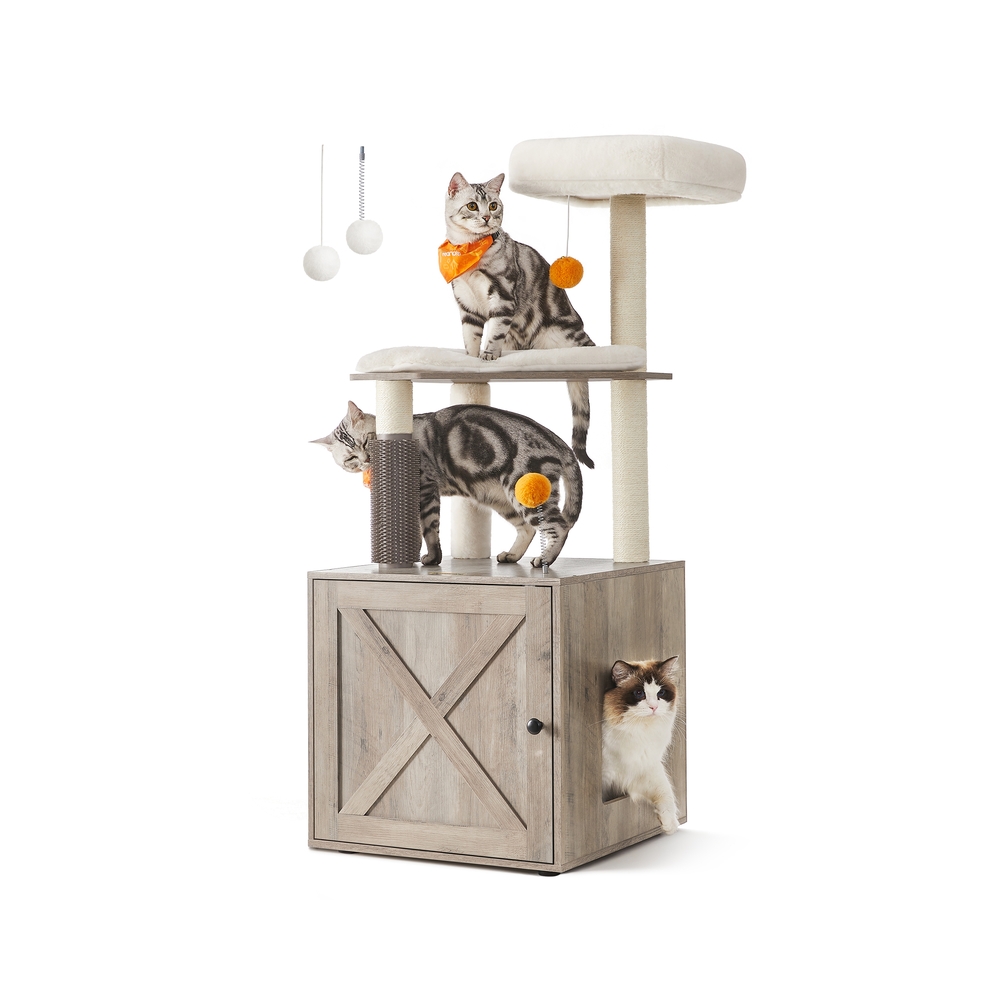 2-in-1 moderner Katzenbaum
