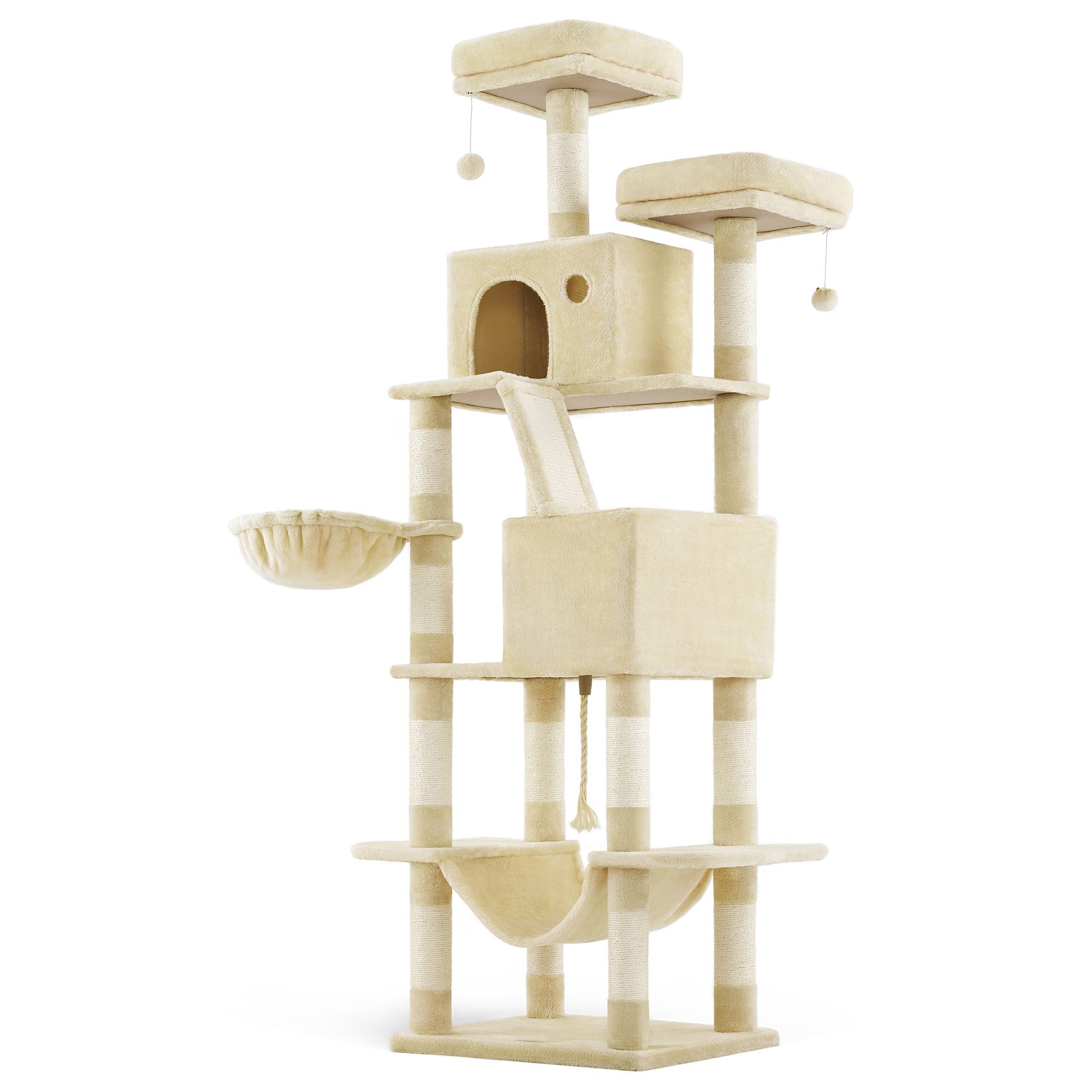 Kratzbaum groß mehrstöckig beige
